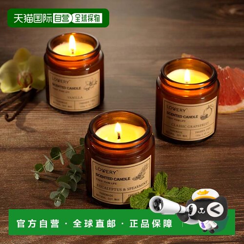 自营lovery6 件。香薰蜡烛礼品套装 - 豪华香薰家用大豆蜡烛 美国