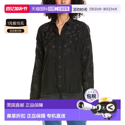 自营Johnny Was Gardenia Shirt - black 美国奥莱直发