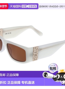 自营 GCDS 男女通用太阳镜 - 白色 美国奥莱直发
