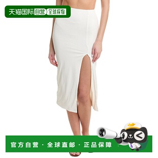 自营 ViX Firenze Luiza Midi Skirt - white 美国奥莱直发半身裙