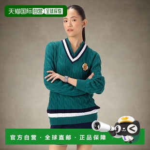 自营 members only女式针织板球毛衣-绿色 美国奥莱直发