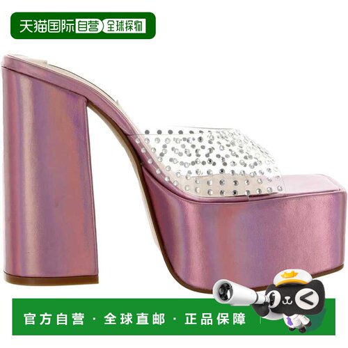自营Steve Madden Ruby高跟SandaI虹彩红宝石IRI女鞋-白色 美国奥