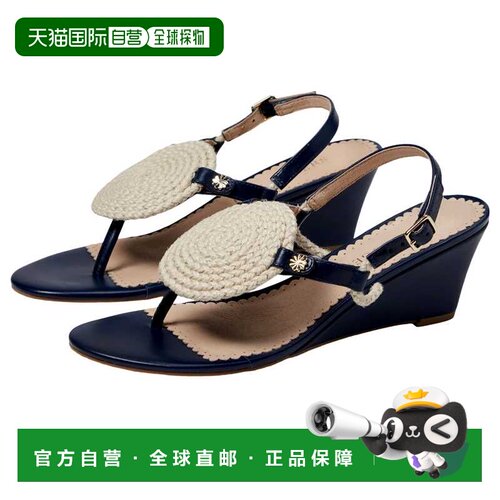 自营Jack Rogers Reef Wedge午夜/象牙113231WG01-4MIJ女式-蓝色