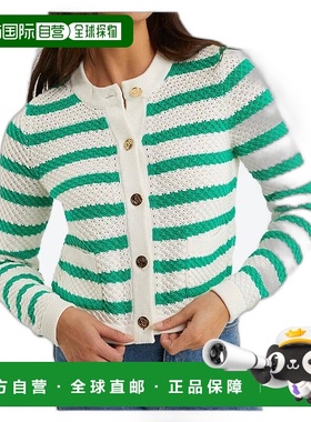 1h可退 【美国直邮】Draper James女士毛衣长袖条纹女装流行穿搭