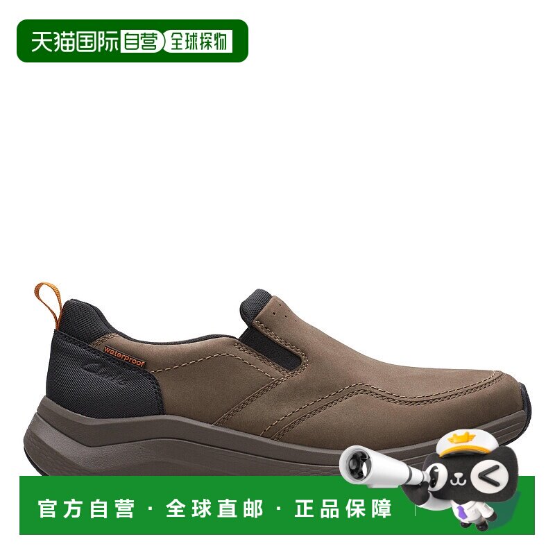 自营Clarks Wave  2.0 Edge in Beige Oiled Nubuck - dark taupe