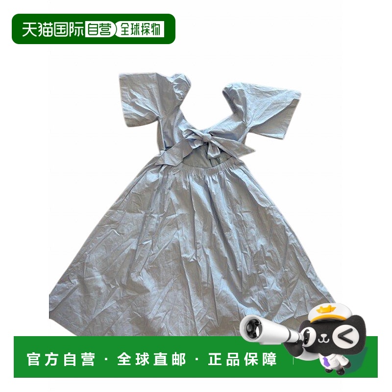 自营 wishlist女式Midi连衣裙，前襟扭曲，位于Chambray-Chambray