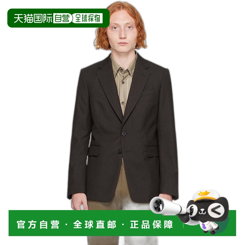 【美国直邮】Dries Van Noten 棕色单排扣西装外套 男装西服 2423