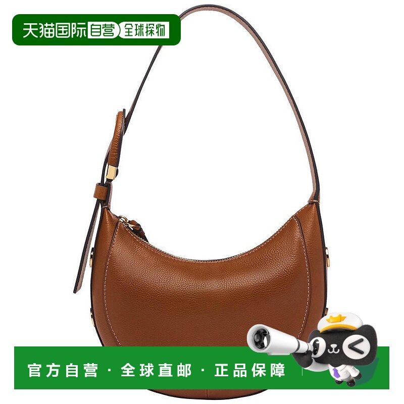 1h可退 【美国直邮】Fossil|Harwell 皮革新月包