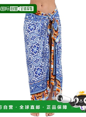 自营La Blanca Pareo Coverup - Blue 沙滩巾美国直发奥莱