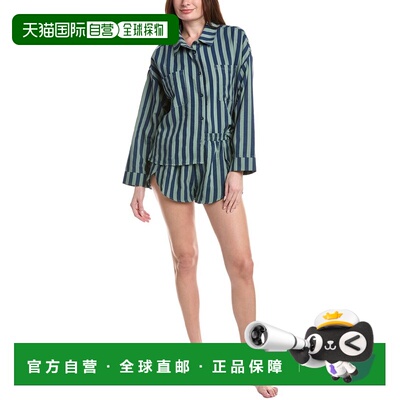自营Honeydew 2pc Brunch Date Pajama Set - green 美国奥莱直发