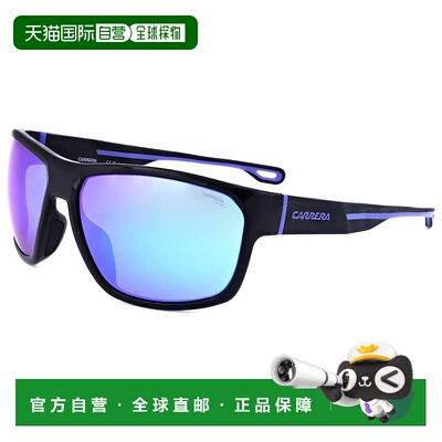 自营Carrera Men's Black Blue 63mm Sunglasses - black blue 美