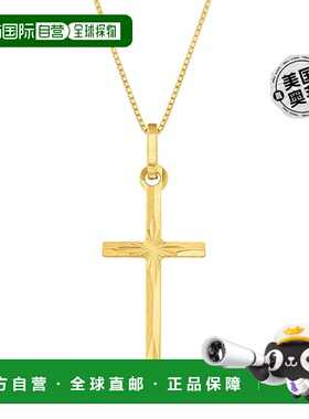 自营 Ross-Simons 意大利 18 克拉黄金钻石切割十字吊坠项链 - 16