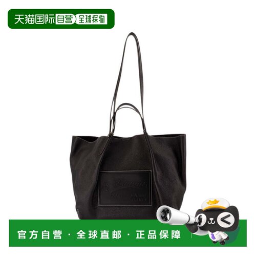 自营lanvin富于质感的黑色托特包，带两个携带选项-黑色 美国奥莱