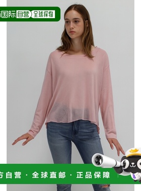 自营incashmereSilk/Cashmere Blend Drop Needle Stitch Pullove