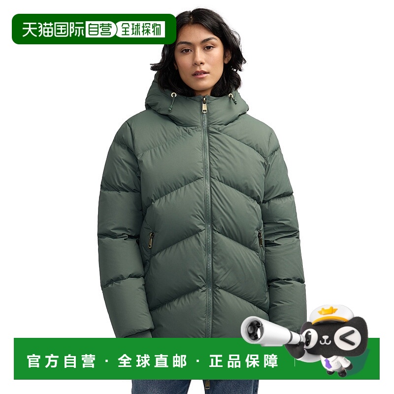 自营 Pajar 女士 Fallon Boxy 倒置 V 形绗缝羽绒服 - 橄榄油色