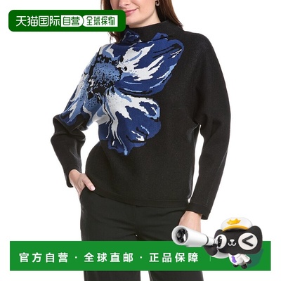 自营T Tahari Funnel Neck Sweater - black 美国奥莱直发