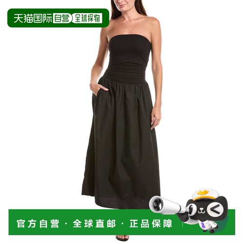 自营Rag & Bone Claudia Ponte连衣裙-黑色 美国奥莱直发吊带
