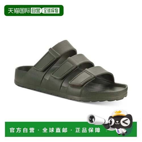 自营Sun + Stone Bowie Sandals s Army Green Slip On Adjustabl