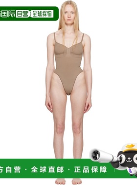 1h可退 香港直邮潮奢 SKIMS 女士 灰褐色 Seamless Sculpt Thong