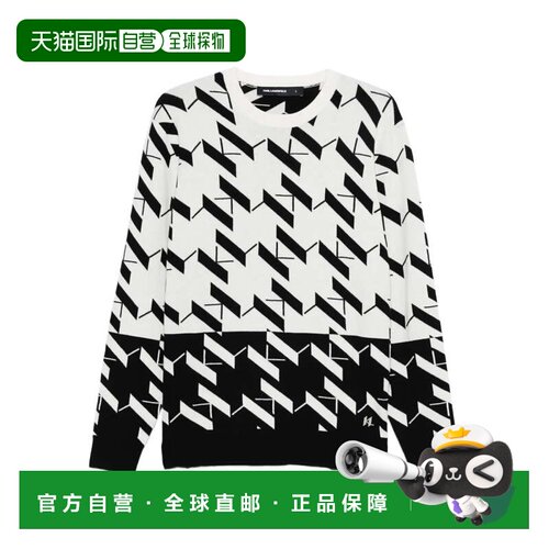 自营karl lagerfeldFine Texture Knitwear - white 美国奥莱直发