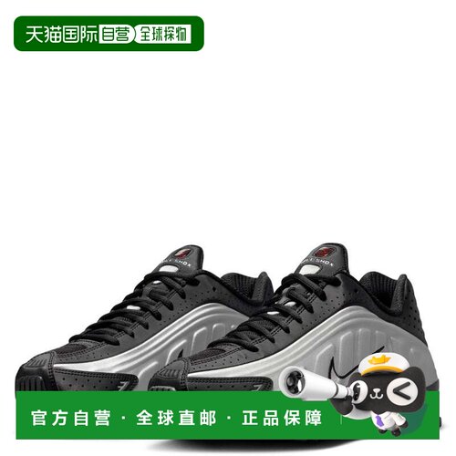 自营Nike Shox R4 AR3565-011运动鞋女士黑色金属运动鞋SHOP408-