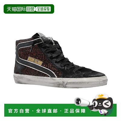 自营Golden Goose Slide Leather Sneaker - black 美国奥莱直发