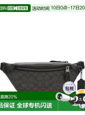 COACH/蔻驰 男士PVC配皮斜挎腰包 时尚潮流经典男士包斜挎包CW369
