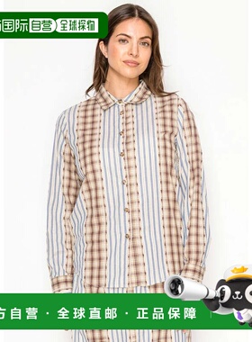 自营yal new yorkMulti-Pattern Cotton Modest Shirt - plaid 美