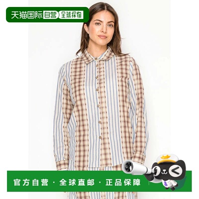自营yal new yorkMulti-Pattern Cotton Modest Shirt - plaid 美