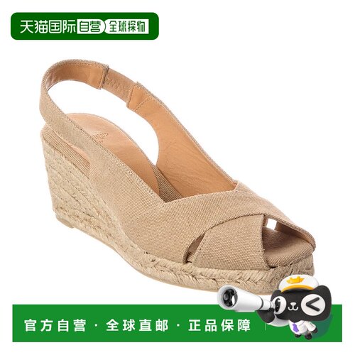 自营castanerCastañer Diana Canvas Slingback Wedge Sandal - b