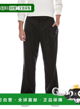 自营Helmut Lang Double Pleated Wool Trouser - black 美国奥莱