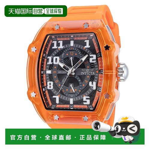 自营Invicta Men's Racing 48.5mm Orange Quartz Watch - orange