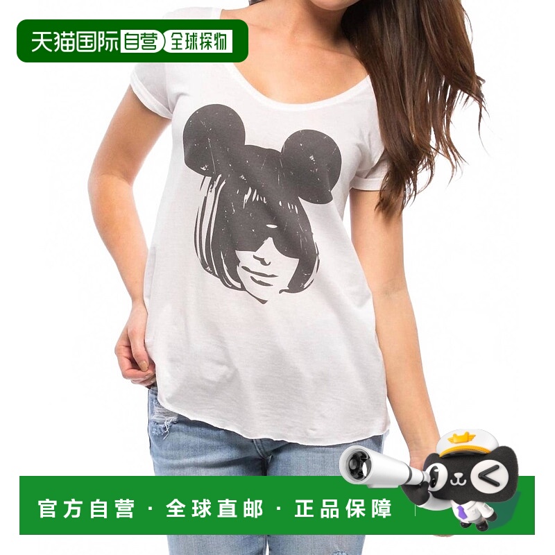 自营south paradeAnna Mouse Tee In White - white 美国奥莱直发
