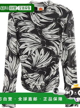 自营 Farm Rio 女士薄纱衬衫，Bossa Banana Black - bossa banan