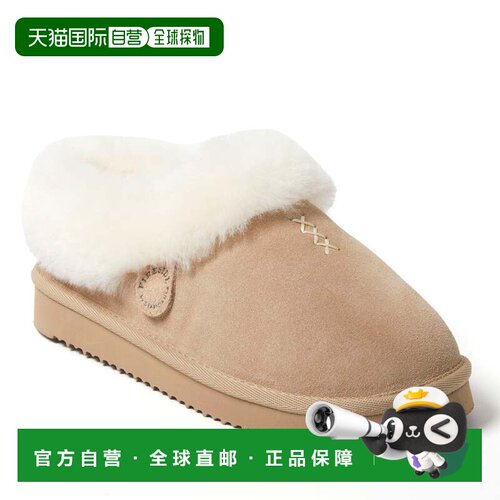 自营Fireside by Dearfoams Adelaide Genuine Shearling Clog -