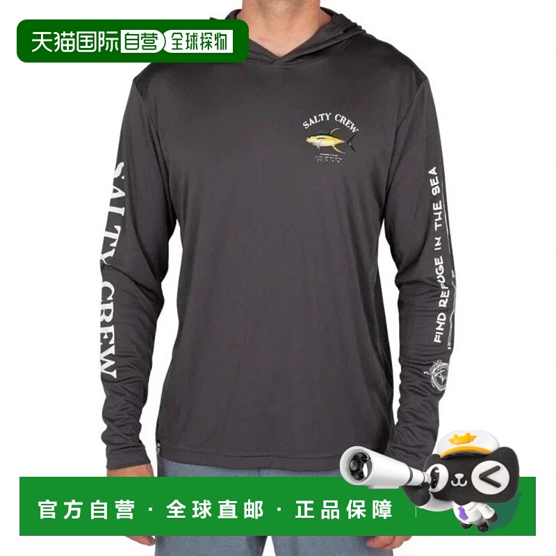 自营Salty Crew Ahi Mount Hood Sunshirt Men's Charcoal Gray P