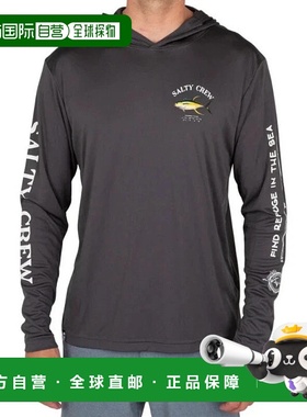 自营Salty Crew Ahi Mount Hood Sunshirt Men's Charcoal Gray P