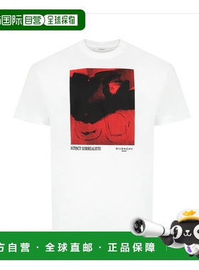 1h可退 香港直邮潮奢 Givenchy 纪梵希 男士 白色 Regular Fit T