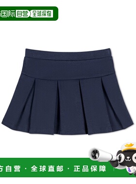 自营Hope & Henry Flounce Double Quilted Skort - blue 美国奥