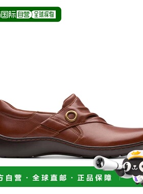 自营Clarks Cora Aubrie in Brown Leather - tan leather 美国奥