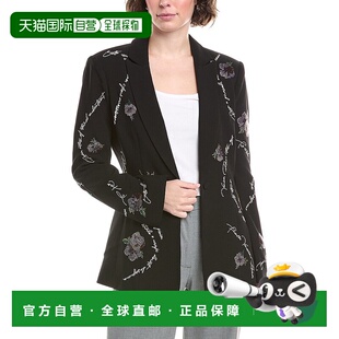 自营cinq a sept五到七意大利情书夏延夹克-黑色 美国奥莱直发