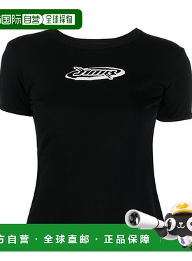 1h可退 香港直邮潮奢 Ambush 女士 黑色 Fitted T 恤 BWAA040S23J