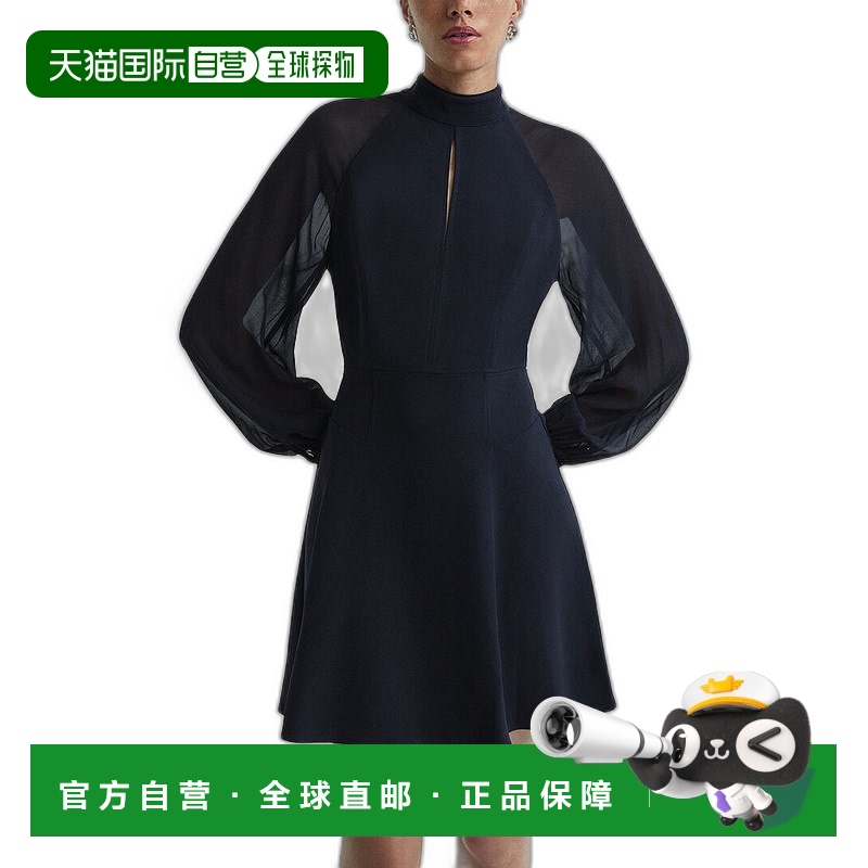 自营Reiss Perry 连衣裙 - 蓝色 美国奥莱直发