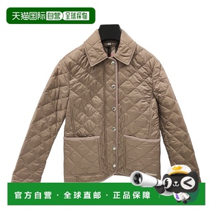 自营BURBERRY博柏利女士贴袋按扣开襟舒适日常棉服