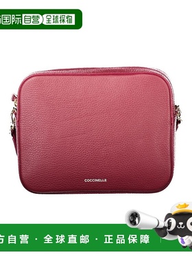 自营Coccinelle Leather女式手提包-红色 美国奥莱直发斜挎包