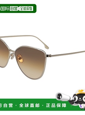 自营Victoria Beckham Metal Women's Sunglasses - gold 美国奥