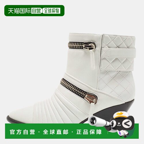 自营Giuseppe Zanotti White Leather Olinda Ankle Boots - whit - 封面