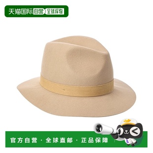 米色 Suede乐队羊毛Fedora 美国奥莱直发帽子 Magli 自营Bruno