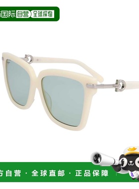 自营salvatore ferragamoFerragamo Women's 57 mm White Sunglas