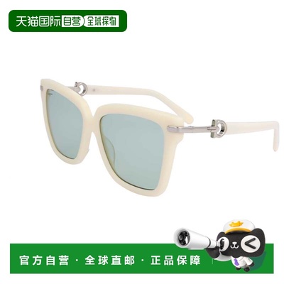自营salvatore ferragamoFerragamo Women's 57 mm White Sunglas